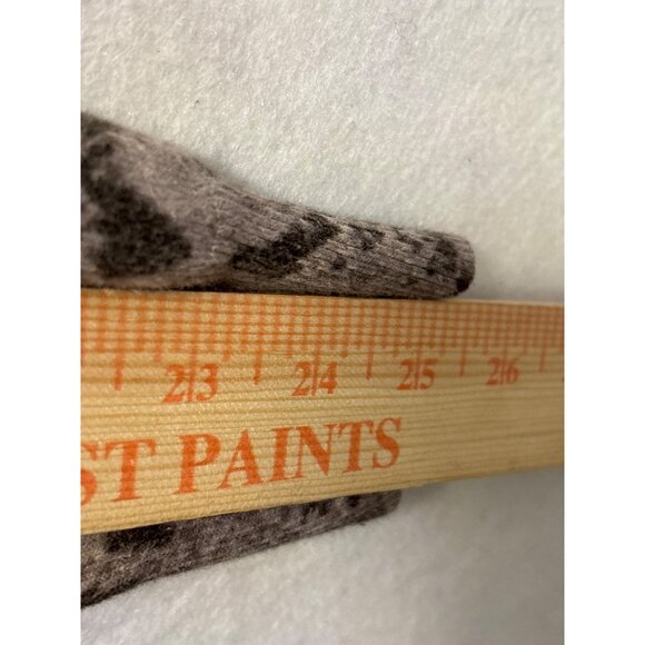 Michael Kors XL Brown Snake Print Cardigan Sweater - Womens Cropped Button-Up V- - Picture 7 of 11